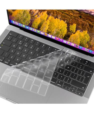 Ultra Thin Keyboard Cover for 2022 2023 2024 A3114 A3113 15 inch MacBook Air 13.6 Inch M2 M3 2022-2024 MacBook pro 14 inch 16 inch M1 Pro M2 Max 2021 2022 2023 with Touch ID EU Keyboard Layout