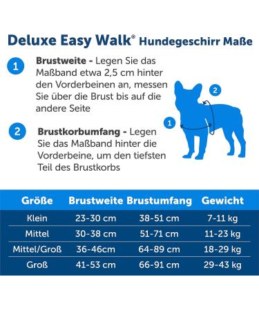 Petsafe Easy Walk Deluxe Harness & 1.8m Leash - Tear-Resistant Dog Running Gear | Small Ocean Blue/Black - Buy Online on GoSupps.com