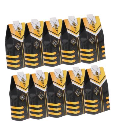 CAXUSD 50pcs Boxes Graduation Candy Box Sweets Container Delicate Candy Case Favor Boxes Graduation Party Candy Holder Candy Supply Biscuit Case Candy Container Paper Gift Modeling 10.50X5.00X3.00CM Black