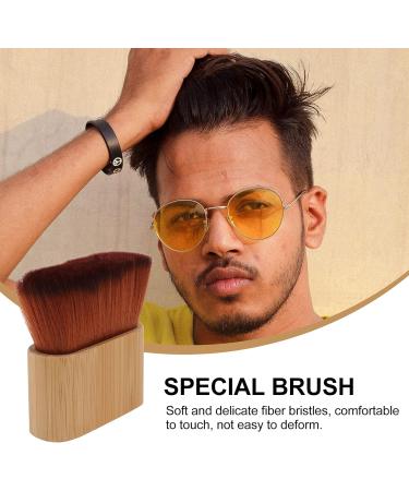 1pc Loose Brush with Wooden Handle Salon Neck Brush Barber Neck Brush Barber Face Cleaning Brush Beard Brush Barber Hair Duster Face Duster Modify Hair Salon Supplies Bamboo - Buy Online on GoSupps.com