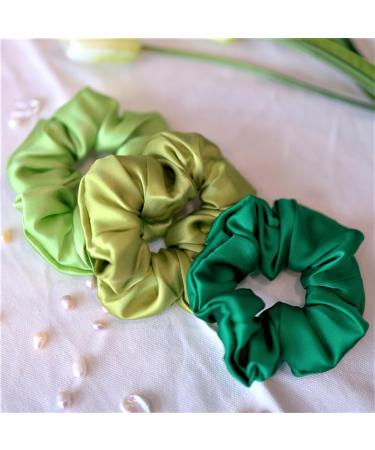 3-Pack 100% Pure Mulberry Silk Hair Ties | 16 Momme Hair Gums for Women & Girls | Luxurious Weeping Willow Hair Rubbers - Buy Online on GoSupps.com