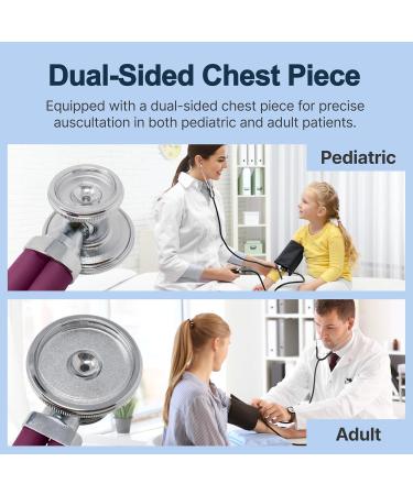Lumiscope Professional Blood Pressure Kit - Stethoscope & Manual BP Cuff - Orchid - Buy Online on GoSupps.com
