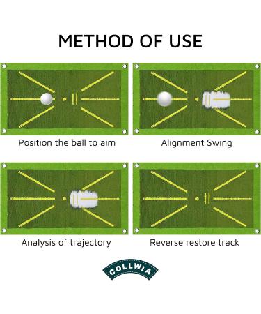 Swing Detection Golf Training Mat | Hitting Analyzer | Indoor/Outdoor Swing Path Analyzer | Best Golf Swing Trainer - Buy Online on GoSupps.com