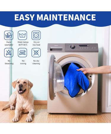 Rongyicare Super Absorbent Dog Bathrobe for Large Dogs | Soft Microfiber Adjustable Collar & Waist - Buy Online on GoSupps.com