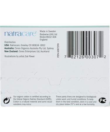 Natracare Natural Panty Liners Tanga - 30 Count - Buy Online on GoSupps.com