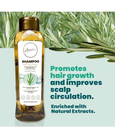 ANYELUZ Rosemary Shampoo & Aloe Conditioner Set - Volume Hydration Shine with Hyaluronic Acid & Argan Oil | International Shipping Available - Buy Online on GoSupps.com