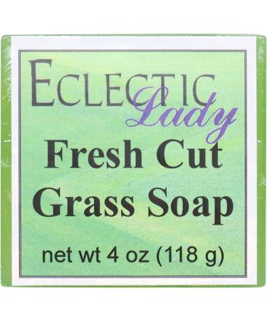 Fresh Cut Grass Glycerin Soap by Eclectic Lady 4 oz Bar