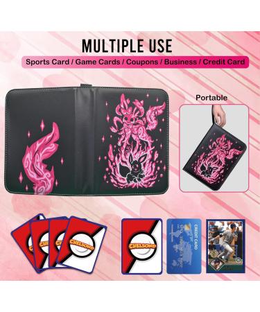 CHALSOND Purple 9-Pocket Card Binder | 720 Cards Capacity | 40 Removable Sleeves | Portable Trading Card Collector Album Holder | TCG Storage Carrying Case - Pink - Buy Online on GoSupps.com