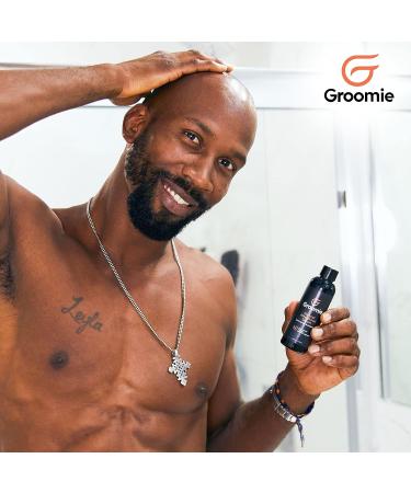 GROOMIE Natural Pre-Shave Oil for Bald Head - Plant Based Formula with Milk Thistle Seed & Essential Oils - Promotes Close Shave for Men & Women - Buy Online on GoSupps.com