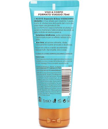 Bilboa Viso&Corpo Double Face and Body Moisturizing Cream - Doueux Travel Size with Moisturizing Action with IdraBronze and Aloe Vera - Dermatologically Tested - Travel Size 75 ml - Buy Online on GoSupps.com