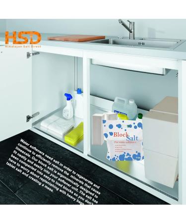 HSD 6 pack Block Salt for Water Softeners Original Pure Grade A Food Quality Salt - Softening Salt Blocks Best For Laundry Kitchen Dish Washing Industrial & Hotel Use Food Grade Salt Blocks (6) - Buy Online on GoSupps.com