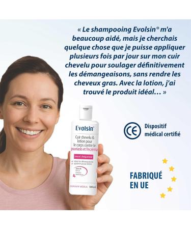 Evolsin Lotion psoriasis & ecz ma pour le cuir chevelu et le corps - pour les peaux irrit es s ches I Cicatrise & soulage les d mangeaisons - Buy Online on GoSupps.com