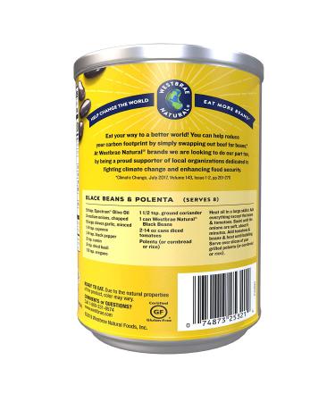 Westbrae Natural Organic Black Beans - No Salt Added, 25 Oz (Pack of 12) | Healthy & Delicious - Buy Online on GoSupps.com