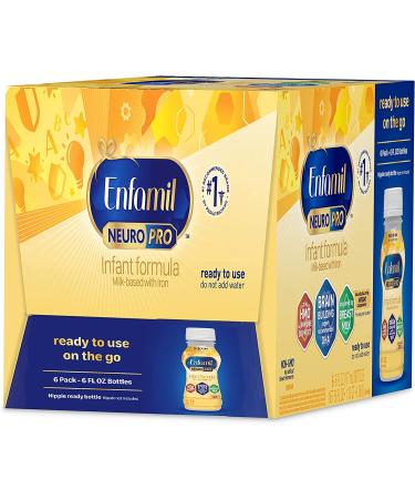 Enfamil NeuroPro Ready-to-Use Baby Formula 6 Fl Oz Nursette Bottles 6 count (Pack of 4) - Buy Online on GoSupps.com