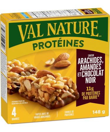 Nature Valley Protein Peanut Almond & Dark Chocolate Flavour 4ct 148g - Delicious and Nutritious Snack - Buy Online on GoSupps.com