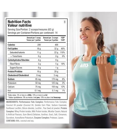 ANS Performance Ketosys Protein Powder - Low Carb Shake - Gluten Free - Delicious Taste - Healthy Fats - Ready To Mix Drink (Vanilla Chai) - Buy Online on GoSupps.com
