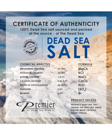 Premier Dead Sea Salt Aromatic Bath Crystals - Natural Mineral Treatment for Clean, Soft Skin | 100g - Buy Online on GoSupps.com