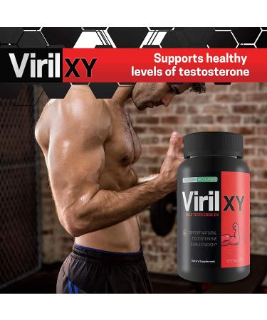 Viril X Y - Male Testo Edge EX - Support Natural Testosterone & Male Energy - Help Increase Lean Muscle Mass - Help Prevent Muscle Shrink - Help Prevent Fat Gain - Support Alpha Endurance - Buy Online on GoSupps.com