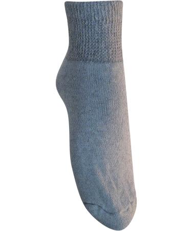 Diabetic Men's Ankle Socks (3 Pack) King Size 13-15 Gray | Made in USA - Buy Online on GoSupps.com