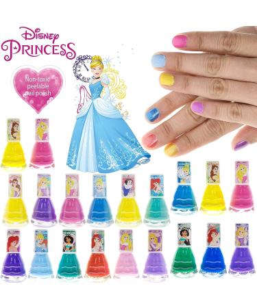 Disney Princess Castlebox Nail Polish Set | Non-Toxic Peel-Off Water-Based Formula | Safe Quick Dry Polish for Kids | 18 Pcs Opaque Colors | Ages 3 - Buy Online on GoSupps.com