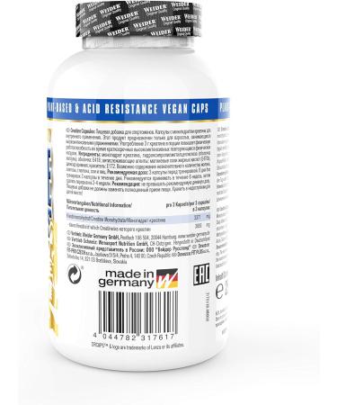 WEIDER Creatine Capsules - Premium Creapure Creatine Monohydrate for Strength Training | 100 Capsules (1 Pack) - Buy Online on GoSupps.com