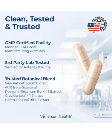 Prostate Health Supplements for Men with Saw Palmetto Plant Sterols (Beta-sitosterol) Zinc & Selenium Total Prostate Supplements for Men for Bladder Urinary Tract & Prostate Support 90 Capsules 90 Count (Pack of 1) - Buy Online on GoSupps.com