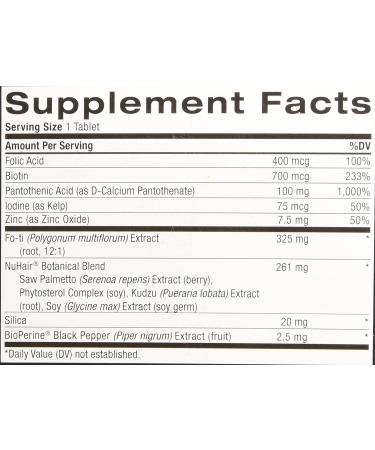 NuHair Hair Rejuvenation for Men - 60 Tablets | Promote Hair Growth & Thickness - Buy Online on GoSupps.com