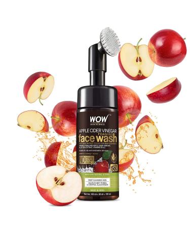 WOW Apple Cider Vinegar Exfoliating Face Wash | Foaming Hydrating Cleanser 100ml - Buy Online on GoSupps.com