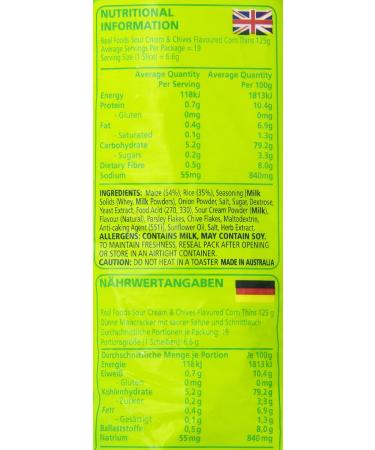 Corn Thins Sour Cream & Chives Corn Cakes 125g - Buy Online on GoSupps.com