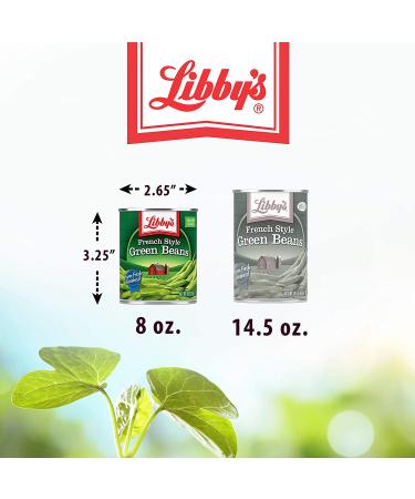 Libby's French Style Green Beans | 100% Green Beans | Classically Delicious  Mild & Subtly Sweet | Crisp-Tender Bite | No Preservatives | French Cut | Kosher | 8 ounce cans (Pack of 12) - Buy Online on GoSupps.com