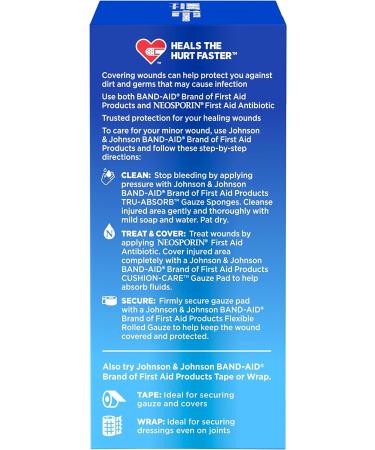 Band-Aid First Aid Rolled Gauze, White, 3 in X 2.5 yds - 1 Count - Buy Online on GoSupps.com