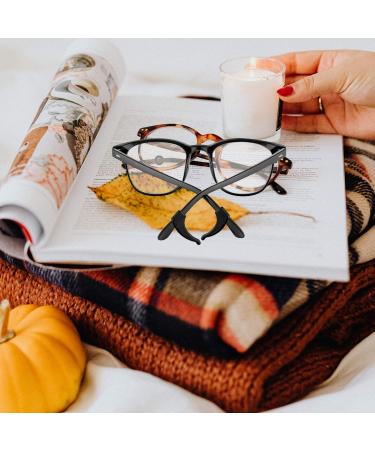 Minkissy Silicone Glasses Bracket Holder Set - Anti-Slip Ear Hooks for Sunglasses | Comfort & Style - Black & White - Buy Online on GoSupps.com