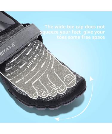 HIITAVE Kids Water Shoes - Quick Drying Aqua Sneakers, Dark/Gray, Big Kid Size 3 - Buy Online on GoSupps.com