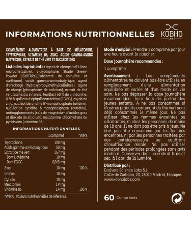 Melatonin 1.9 mg with Organic Tryptophan | Sleep Well | Tablets Intense Fatigue Burnout - Buy Online on GoSupps.com