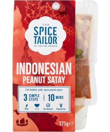 The Spice Tailor Asian Curry Sauce Kits Indonesian Peanut Satay in 10 Minutes with 3 Easy Steps 275g Pack 5 Pieces - Buy Online on GoSupps.com