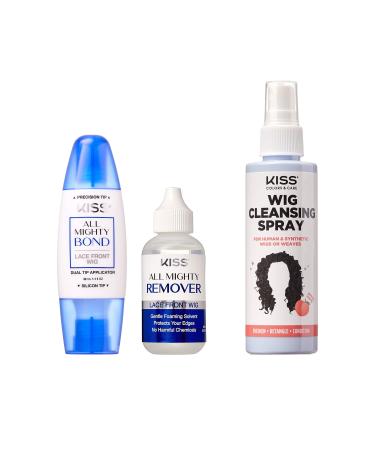 Kiss All Mighty Bond Lace Wig Adhesive & Remover & Wig Cleanser Spray