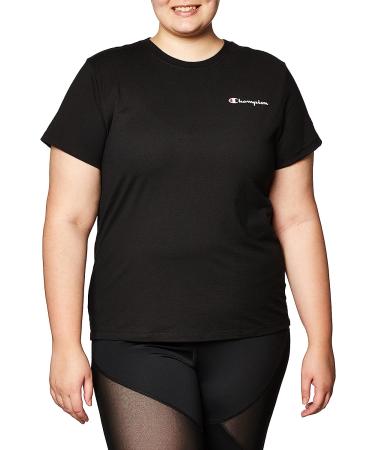 Champion Women's Classic Cotton-Blend Crewneck Tee - Black - Buy Online on GoSupps.com