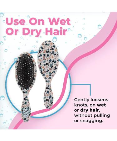 Wet Brush Original Detangling Brush - Supercharged Sand - Ultra-Soft IntelliFlex Bristles - Pain-Free Detangler for All Hair Types - Men & Women - Buy Online on GoSupps.com