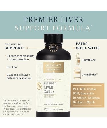 Quicksilver Scientific Liver Detox Cleanse Kit - Ultra Binder & Liver Sauce for GI Detox & Toxin Binding - Buy Online on GoSupps.com