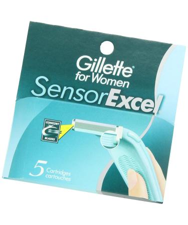 Gillette Women SensorExcel Cartridges 5 Count - Smooth, Long-Lasting Shave - Buy Online on GoSupps.com