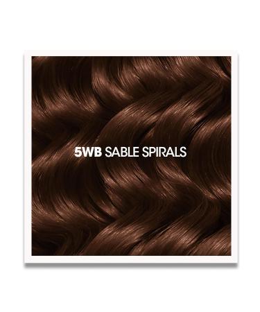 All About Curls 5WB Sable Spirals - Permanent Hair Color for Curly Hair | 100% Grey Coverage & Nourishing Serum | Dark Brown Hair Dye - Buy Online on GoSupps.com