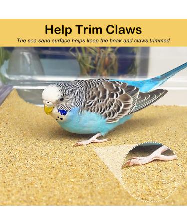 S&X Bird Cage Gravel Paper 30 Pack | 15 x 11 Sand Sheets for Easy Cleaning & Bird Health - Buy Online on GoSupps.com