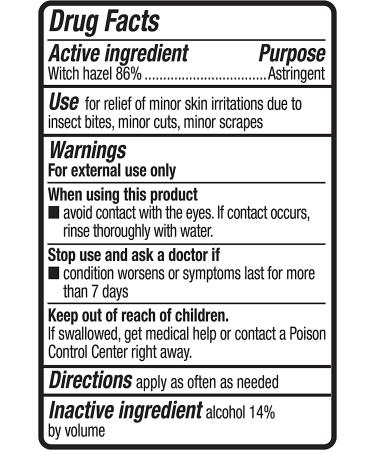 Amazon Basics Witch Hazel Astringent 16oz - 100% Pure USP Formula - Buy Online on GoSupps.com