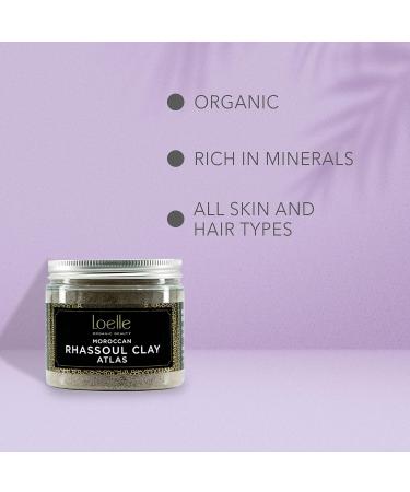  Loelle Loelle - Rhassoul Clay Powder - Ghassoul Soap for Purifying Facial Mask - Moroccan Clay for Oily Hair - Natural Cosmetics - Made in Morocco - Skin Care (220g) - Buy Online on GoSupps.com