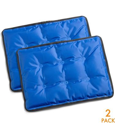 Cool Coolers Flexible Gel Ice Pack Standard Large - Reusable Cold Compress for Sore Muscles, Bruising, and Swelling - 11x14.5 Inch - 2 Count - Buy Online on GoSupps.com