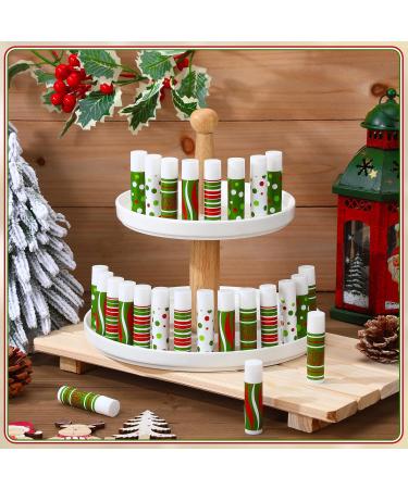 25 Pcs Christmas Peppermint Flavor Lip Balms Gifts Bulk Mini Peppermint Candy Flavor Moisturizing Lip Balms Elf Xmas Christian Party Favors Xmas Stocking Stuffer Bulk for Women Coworker Staff Employee - Buy Online on GoSupps.com