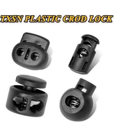 TXSN 30PCS Plastic Cord Locks Spring Stopper Fastener Toggles for Drawstrings  Paracord  Bags  Shoelaces  Clothing and More  Columnar Shape Double Holes - Buy Online on GoSupps.com