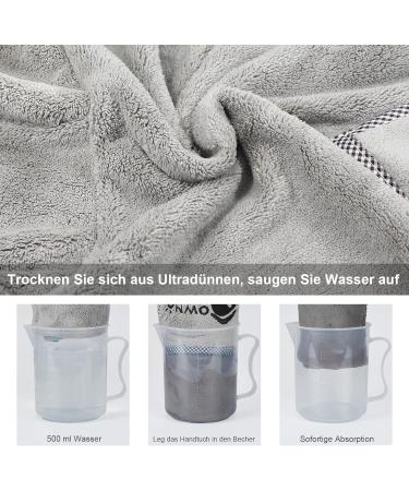 Ownpets Dog Stirring Towel | Rapid Drying Terry Bathing Coat with Velcro Fastener & Adjustable Body Band - Thickening Size M Gray - Perfect for Grooming & Bathing Your Dog - Buy Online on GoSupps.com