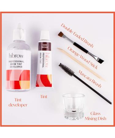 Hi Brow Professional Tinting Kit - Dark Brown Eyebrow Dye Set - Buy Online on GoSupps.com