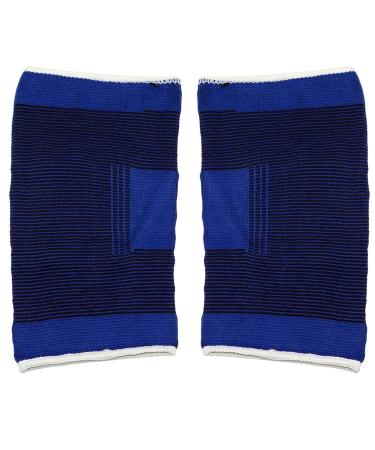 SystemsEleven Knee Support - Elastic Compression Bandage for Joint Pain & Sprains (2 Pack, Blue) - Men & Women - Buy Online on GoSupps.com